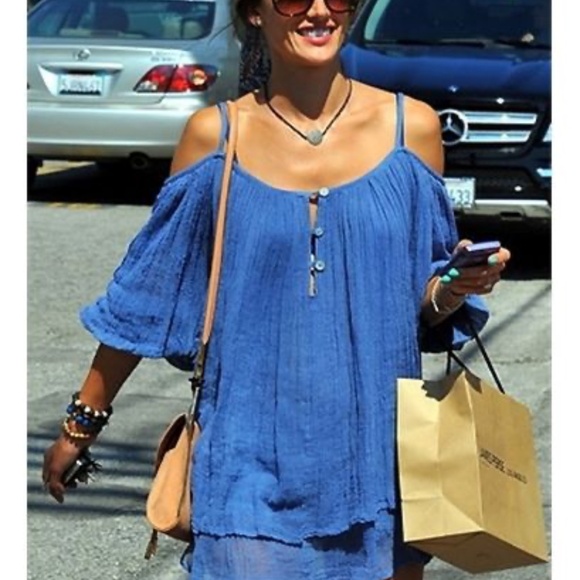 Jen's Pirate Booty Bowie Tunic Top in Ocean Medium - Picture 1 of 9